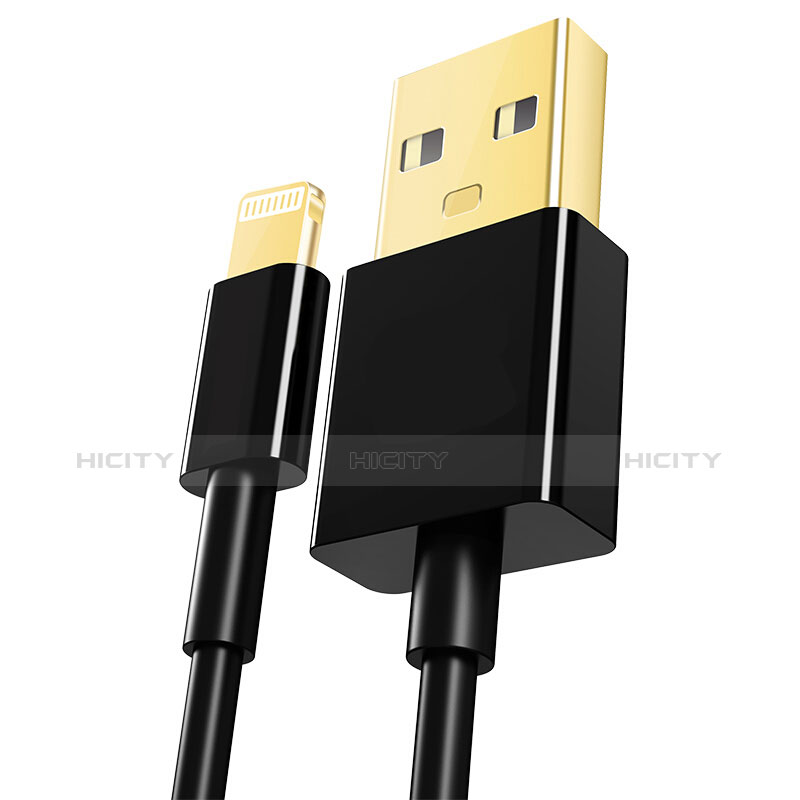 USB Ladekabel Kabel L12 für Apple iPhone 6 Schwarz Plus