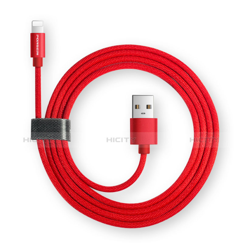 USB Ladekabel Kabel L14 für Apple iPad 10.2 (2020) Schwarz groß