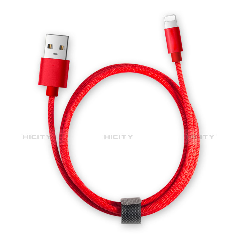 USB Ladekabel Kabel L14 für Apple New iPad 9.7 (2017) Schwarz groß