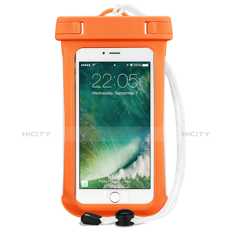 Wasserdicht Unterwasser Handy Schutzhülle Universal Orange