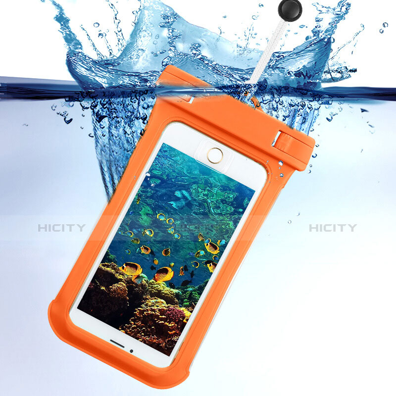 Wasserdicht Unterwasser Handy Schutzhülle Universal Orange