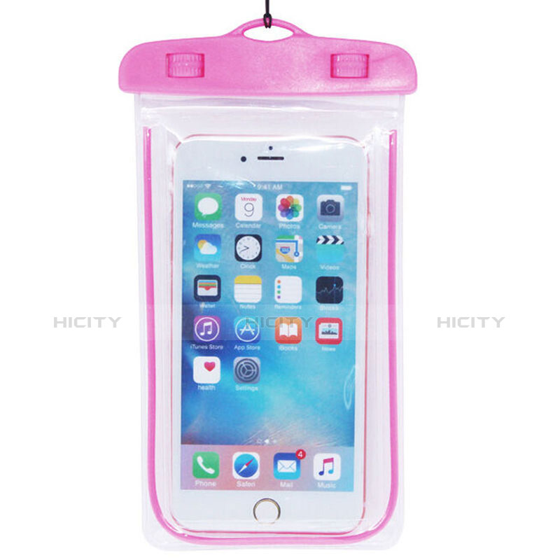 Wasserdicht Unterwasser Handy Tasche Universal W01 Pink