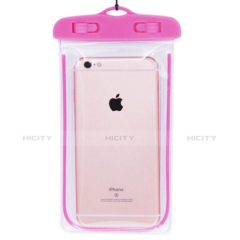 Wasserdicht Unterwasser Handy Tasche Universal W01 Pink