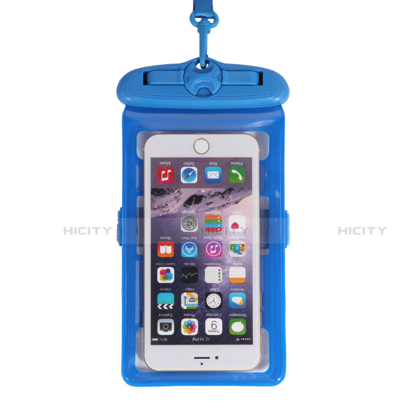 Wasserdicht Unterwasser Handy Tasche Universal W18 Blau Plus