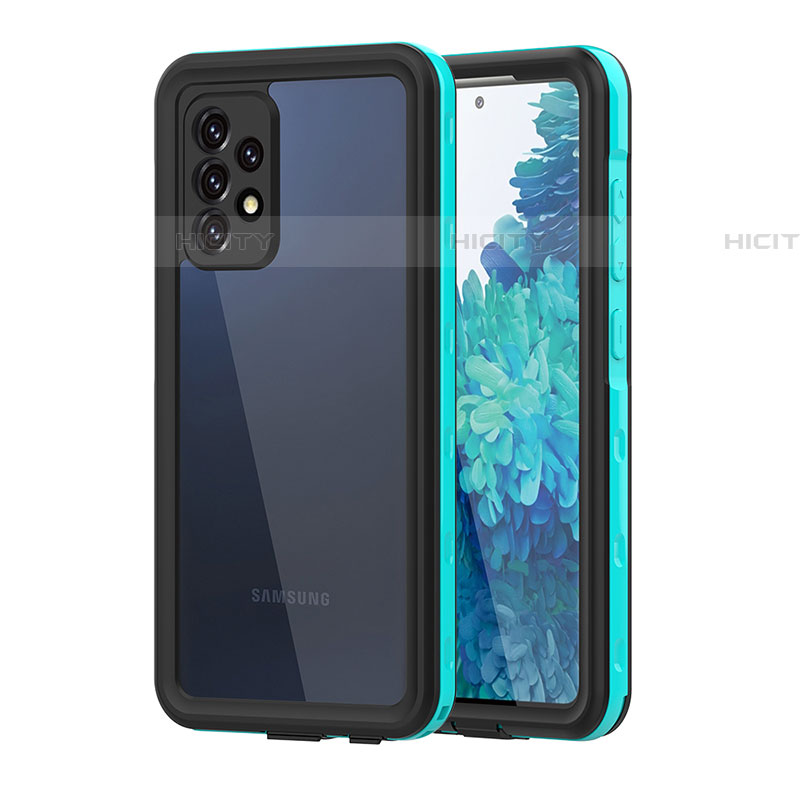 Wasserdicht Unterwasser Silikon Hülle Handyhülle und Kunststoff Waterproof Schutzhülle 360 Grad Ganzkörper Tasche für Samsung Galaxy A52 4G