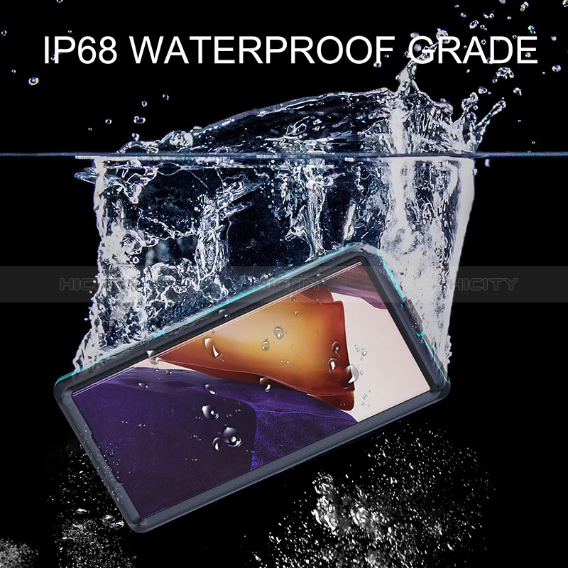 Wasserdicht Unterwasser Silikon Hülle Handyhülle und Kunststoff Waterproof Schutzhülle 360 Grad Ganzkörper Tasche für Samsung Galaxy S24 Ultra 5G groß