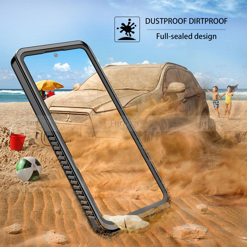 Wasserdicht Unterwasser Silikon Hülle Handyhülle und Kunststoff Waterproof Schutzhülle 360 Grad Ganzkörper Tasche W01 für Samsung Galaxy S20 FE 4G Schwarz