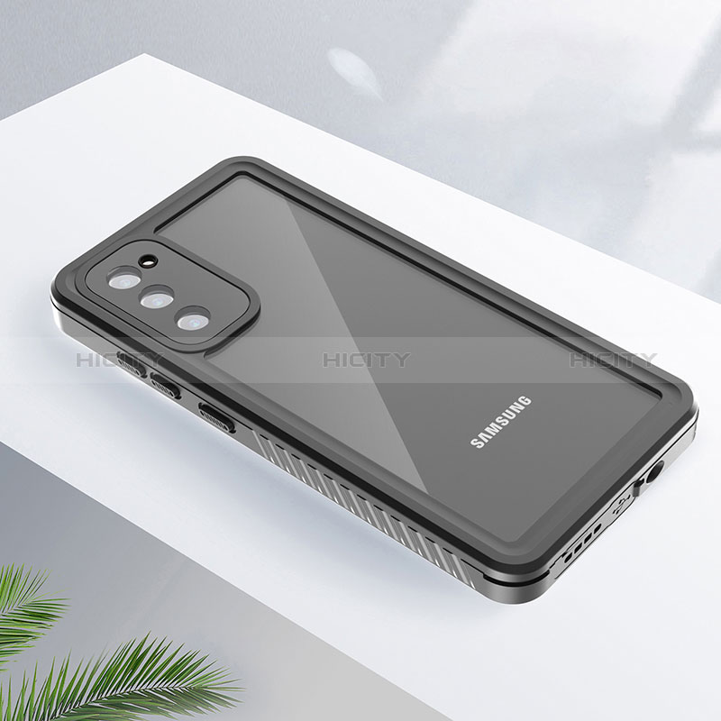 Wasserdicht Unterwasser Silikon Hülle Handyhülle und Kunststoff Waterproof Schutzhülle 360 Grad Ganzkörper Tasche W02 für Samsung Galaxy S20 FE (2022) 5G Schwarz