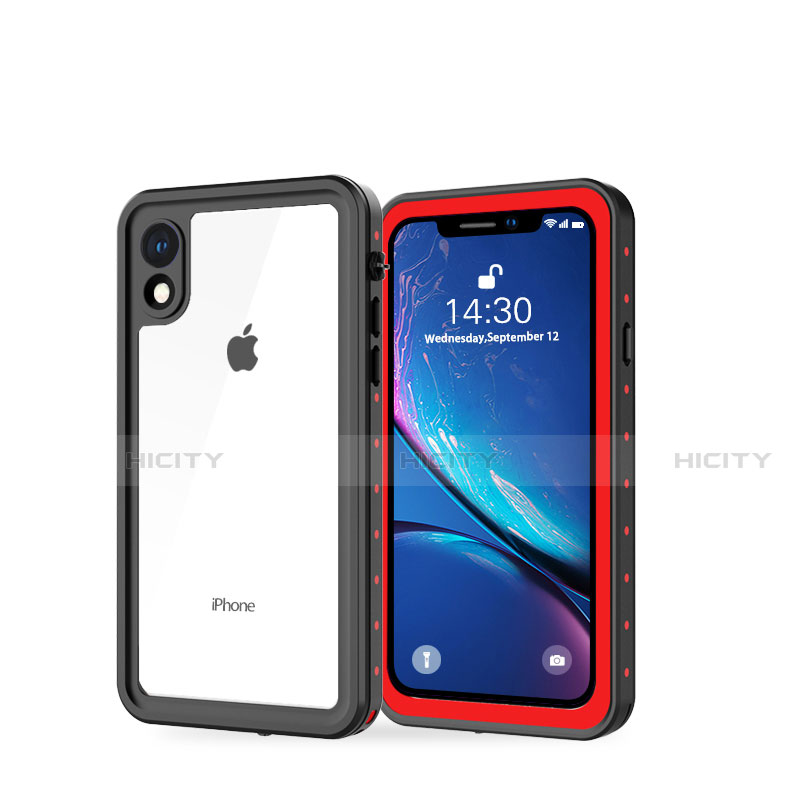 Wasserdicht Unterwasser Silikon Hülle Handyhülle und Kunststoff Waterproof Schutzhülle 360 Grad Tasche W01 für Apple iPhone XR