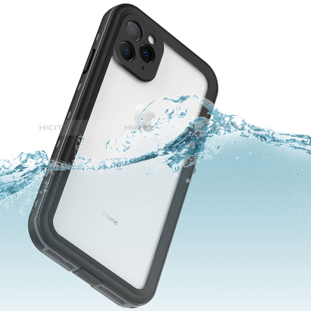 Wasserdicht Unterwasser Silikon Hülle Handyhülle und Kunststoff Waterproof Schutzhülle 360 Grad Tasche W04 für Apple iPhone 11 Pro groß